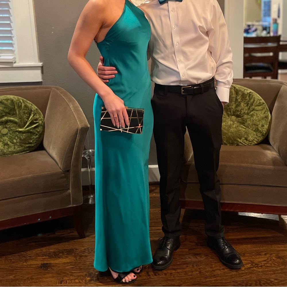 Long Maxi Green Slip Dress